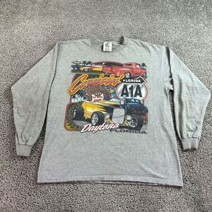 VINTAGE Daytona Florida Shirt Mens M Speedway Cruisin' A1A Logo Athletic READ